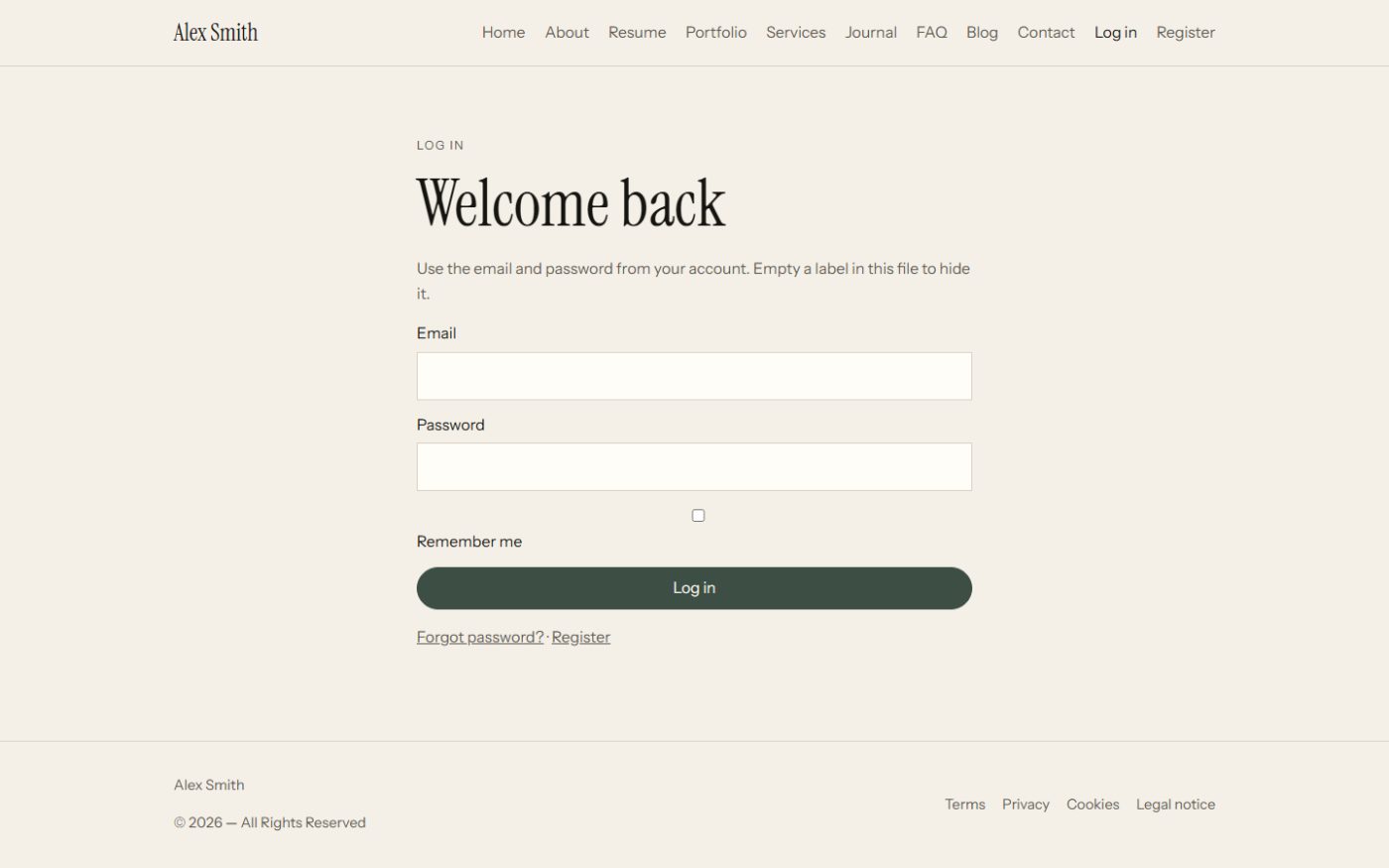 Login required